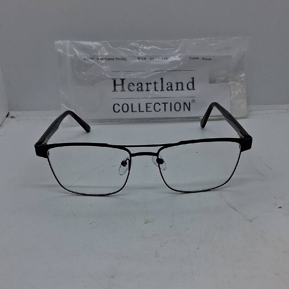 NWT Rxable Heqrtland Phillip Black Eyeglass Frames